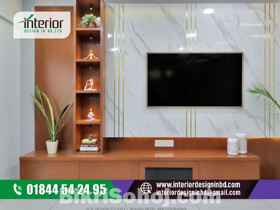 Tv Unit Design In Bangladesh | INTERIOR DESIGN IN BD